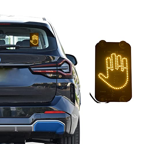 LED Middle Finger Sign for Car, Truck, Thank You Lights, Thumb Up Down Light, Cool Car Interior Light to Express Yourself, Cool Funny Car Accessories Gadgets|B0BG7L1MF1