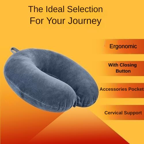Premium Travel Neck Pillow – Ultra-Soft & Supportive Headrest for Airplane, Car, or Train – Ergonomically Designed Cushion for Comfortable Long-Distance Travel- Pack of 2.|B0FLRRBMB7