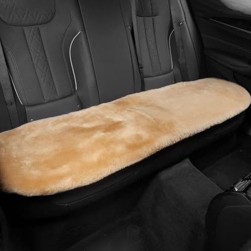 Car Seat Cover/Pad, Soft Rabbit Fur Cover, Fluffy Plush Vehicle Protector Pad with Non-Slip Backing (Grey, 1 Back 20x51)|B0FC1L2DS3