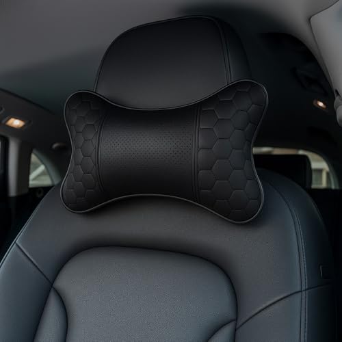 Adroitz Neck Cushion (Black, Pack of 2) Material: Faux Leather|B07F77LZ2S