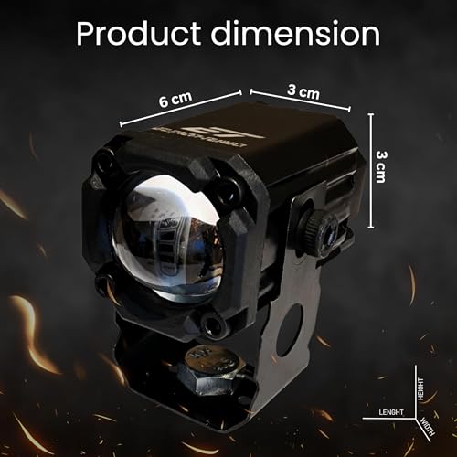 ELTRON TURBO 1 Year Warranty Original Imported Mini Driving Fog Led Light Dc Power 12V-24V 80W Universal For All Motorcycle, Scooty, Cars, Projector Light White And Yellow (Pack Of 2, Switch)|B09NWBJQ9J