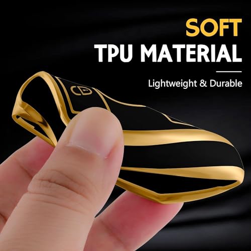 SHOPOFLUX TPU car Key Cover Compatible for Mercedes Benz C E M S CLS CLK GLK GLC G Class 3 Button Smart Key - Black|B0CNT3XB7F