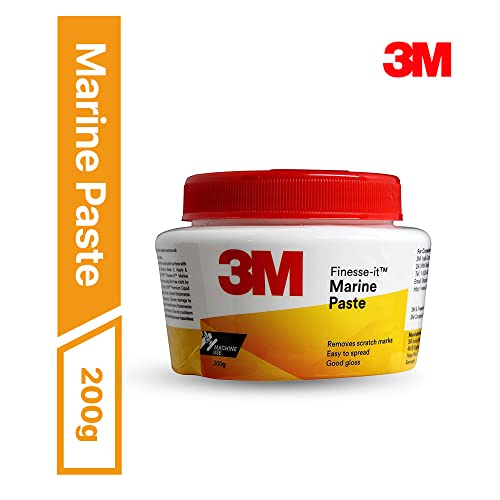 3M Finesse It Marine Car Paste (200 g ) | Remove Minor Scratch Marks from Heavily Oxidized Surfaces | Adds more Gloss ||B0156EYYUQ