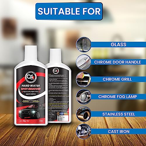 Auto Care Glass Polish Hard Water Spot Remover (100 Grams Cream)|B096MW73J2