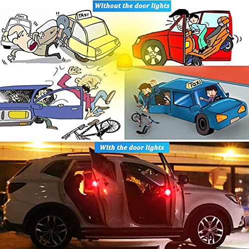 SARTE SA09DL9 Universal Wireless Car Door Open Light, Doors Warning 5 Led Lights Indicator for All Cars (4 PCS)|B09MTVSXLW