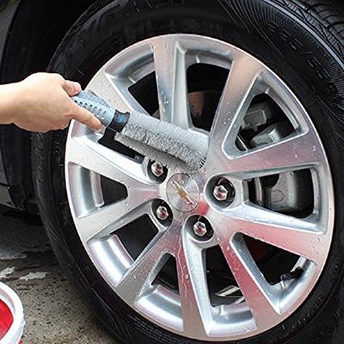 NIKAVI Car Wheel Rim Brush Hub Clean Wash Useful Brush Car Truck Motorcycle Bike Washing Cleaning Tool|B01MQMT08B