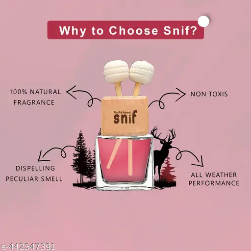 Lavish Musk Premium Vent Car Perfume - 10ml Long-Lasting Fragrance Premium Car Air Freshener