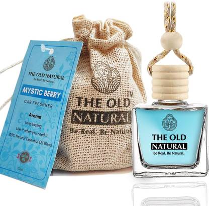 The Old Natural Mystic Berry Car Freshener Aroma Oil, Diffuser Car Perfumes with Essential Oils Fragrance in Glass bottle with Wooden Diffuser Lid | 10ml (Mystic Berry - Pack of 1, 10ml)