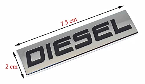 Incognito Diesel Sticker for Car Fuel Tank, Metal (Silver)|B0946MJPTT