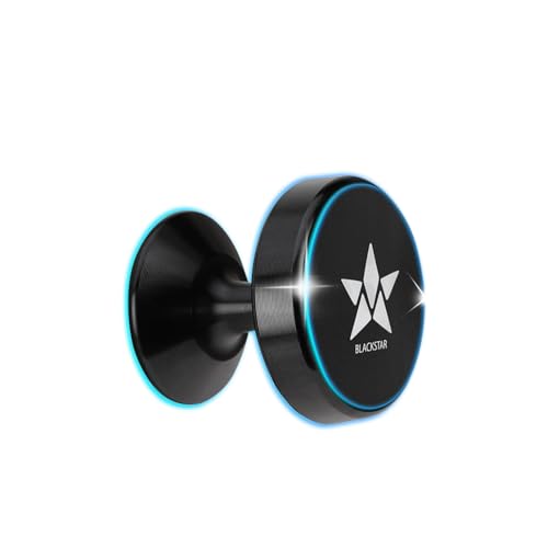 Blackstar Spiro Mag - Magnetic Mobile Phone Holder for Car Dashboard/Bike with 540° Angle Rotation - Phone Mount Stand with Strong & Safe Magnets - Compatible with All Mobiles (MAGSAFE Incompatible)|B0CL39K3WY