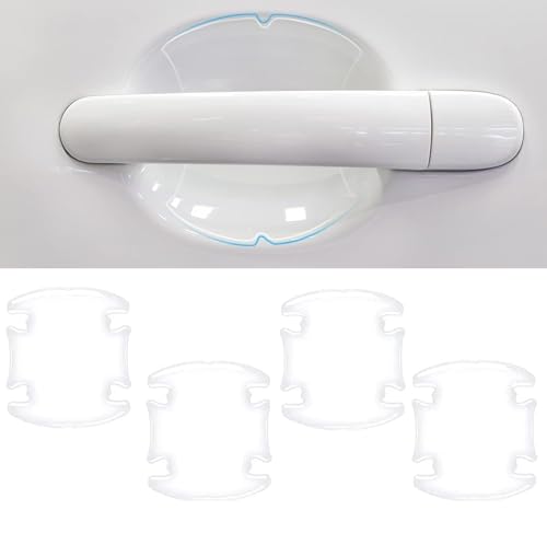 DETACHI Car Door Handle Protector Transparent Sticker and car Handle Scratch Protector car Door Sticker PU Finger Guard Car Paint Protection Universal Car Door Guard (Pack of 4)|B0C8BD3MQK