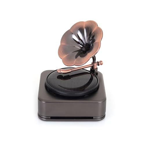 Luxury Car Fragrance | Premium Solar Powered Car Perfume With 1 Year Fragrance, Long Lasting Luxury Car Freshener For Car Dashboard For Personal And Corporate (Gramophone), Capsule|B0D31VYM6R