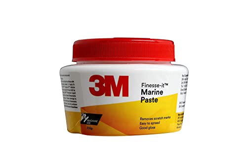3M Finesse It Marine Car Paste (200 g ) | Remove Minor Scratch Marks from Heavily Oxidized Surfaces | Adds more Gloss ||B0156EYYUQ