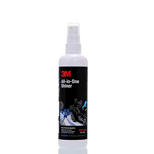 3M All-in-One Shiner (250 ml) | Restore shine on plastic & leather parts on Bikes | Reduce Dust accumulation|B015OJJR64