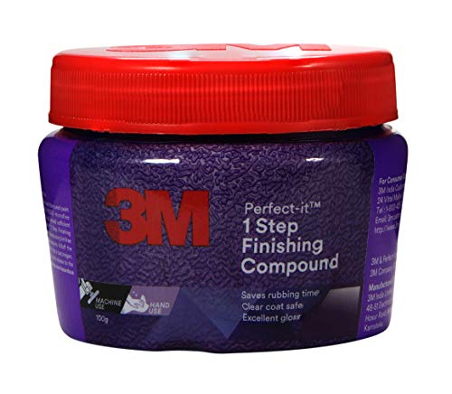 3M Perfect-It 1-Step Finishing Compound (100 g) | Removes Minor Scratches,Foam;Wool,Black|B0156EYZ28