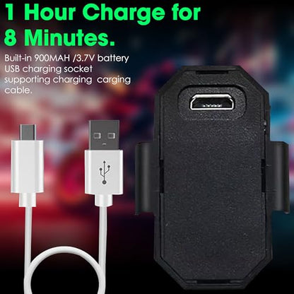 OTO2EYE Pack of 1 Aluminium Airplane Light (7 Colors) Waterproof Universal Warning Signal Blinker Led Strobe Rechargeable Safety Light for Bike Motorcycles Cars Bicycle Drones Helmet|B0DBRLZJHR