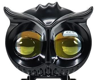 ELTRON TURBO 3 Month Warranty Owl Shape Imported Fog LED Light 12V-24V 55W Dc, Aluminium Material Yellow And White Beam Off-Roading Universal For All Motorcycle, Scooty, Car (Pack Of 1 With Switch)|B0CXHJD9Y8