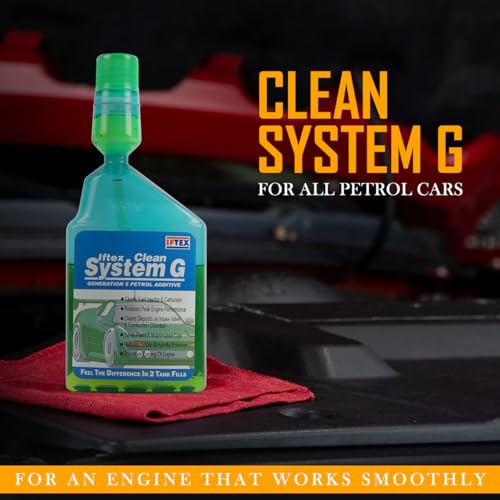 IFTEX Clean System G for All Petrol Cars (200 ml) / e20 Petrol Fuel Treatment and Injector Cleaner for Cleaning deposits and Mileage Improvement for Petrol Cars (200 ml)|B01FHRZZ3M