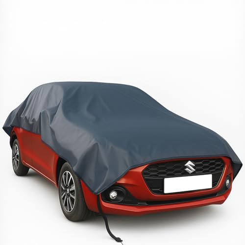 Waterproof, Half Car Body Cover All Weather Protection Half Car Cover Outdoor Half Cover Rain Sun Uv Protection with Inner Side Ultra Soft Cotton 4 Layers (Fits On All Sedan and XUV's)|B0FHPZS93C