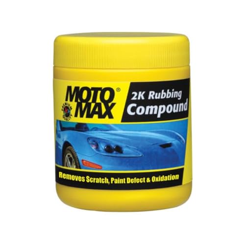 Motomax 2K Rubbing Compound 100g | Removes Minor Scratches, Swirl Marks, Paint defect and Oxidization from metal surfaces on Cars, Bike, Motorbikes | Removes dirt, grime, stains to make surface glossy|B077TQRPZS