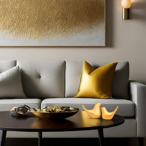 Golden Blessing Birds Pack of 2 Showpiece for Office Desk, Living Room, Decoration Gift Items, Cabinet, Decorative Showpiece for Home Decor and Car Dashboard|B0F2TNYXSS