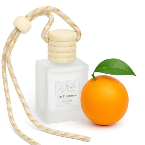 D'Velas 40 Ml Car Fragrance Diffuser Set Long-Lasting Upto 120 Days | Zesty Orange | No Paraben | 10 Ml Wooden Lid Bottle with 30 Ml Refill | Perfume Diffuser | Odor Eliminator for Car Interior|B0F66MQGY2