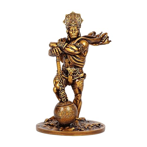 Artarium Hanuman Ji Murti Panchmukhi Hanuman Pavan Putra Bajrangbali Murti Bahubali Hanuman Idol for Car Dashboard (Bahubali Hanuman 4 Inch)|B0C9TLXV1F