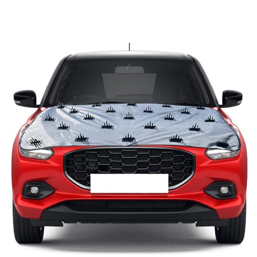 Car Protection Cover from Dogs, Pets and Animal Dustproof Car Body Cover Dog Protection for Bonnet with Spikes Compatible with All Cars Universal Size|B0DYFBK6B3