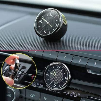 YOURKARTS.COM Stainless Steel Universal Car Dashboard Analog Clock – AC Vent Clip & 3M Tape Included | Stylish Car Decor & Timepiece | car Accessories 2025 AC Vent Analog Clock|B09SV6V2VF