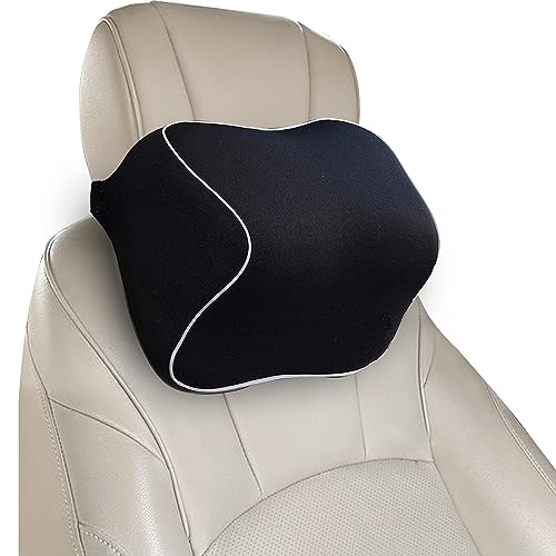 Billebon Car Neck Rest Pillow for Head Rest Memory Foam Neck Support for Car Seat, Office Chair, Car Pillows and Cushions for Head & Neck Support in Travel (Diamond Car Pillow (Set of 1)|B0CB8XPHWD