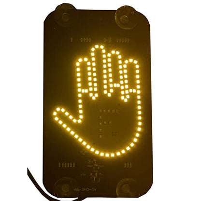 LED Middle Finger Sign for Car, Truck, Thank You Lights, Thumb Up Down Light, Cool Car Interior Light to Express Yourself, Cool Funny Car Accessories Gadgets|B0BG7L1MF1