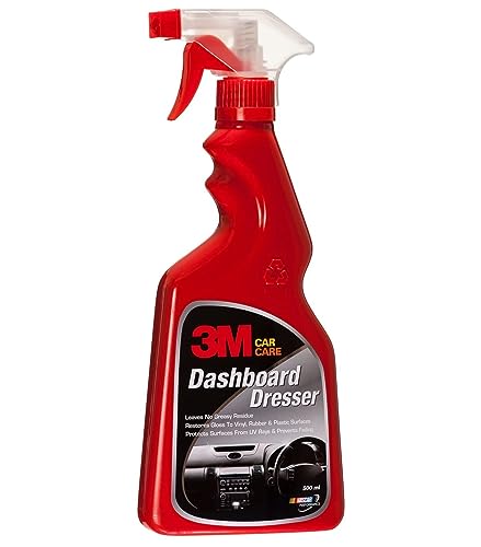 3M Car Dashboard Dresser (500 ml) | Restores Gloss and Shine on Dashboard and Other Plastic Parts | Protection from UV Rays and Fading|B00MINEUEO