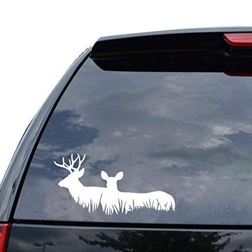 Self-Adhesive Car sticker car stickers exterior animal car sticker animal Vinyl Family Wall Window Car Bike Sticker, White standard size, 19 x 1 x 8 Centimeters|B08RXT73S6