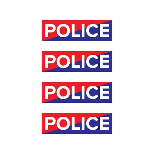 Self-Adhesive Vinyl Sticker 'Police' for Motorbikes and Cars (5 x 1.5 Inches, Waterproof)|B0DV3MGR7B