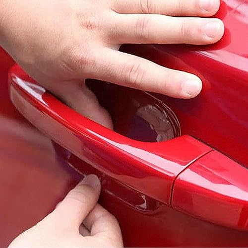 DETACHI Car Door Handle Protector Transparent Sticker and car Handle Scratch Protector car Door Sticker PU Finger Guard Car Paint Protection Universal Car Door Guard (Pack of 4)|B0C8BD3MQK
