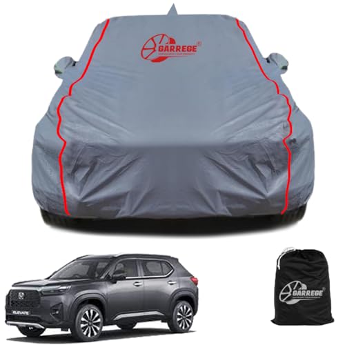 Honda Elevate Car Cover Waterproof with Free Bag and All Weather for Car Cover,100% Waterproof Outdoor Car Covers Rain Snow Uv Dust Protection. Custom Fit, Grey|B0CNYWJZ8T
