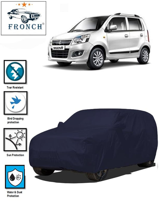 FRONCH Waterproof Body CAR Cover for Maruti Suzuki Wagon R (Maruti Suzuki Wagon R CAR Cover | Wagon R CAR Cover | Wagon R CAR Cover Waterproof | CAR Cover for Wagon R)|B0DHQJ55RQ