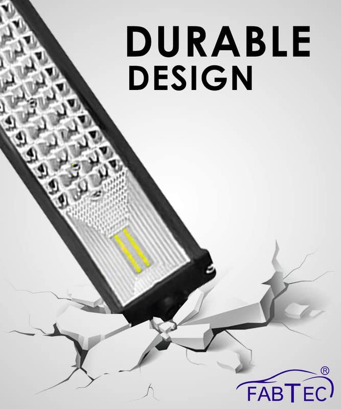 FABTEC Car LED Focus High Power LED Bar Light Spot + Flood Beam CREE LED Fog Light Beam Light Off-Roading for All Cars Bar light [96 LED 21 INCH]|B085NLB4CT