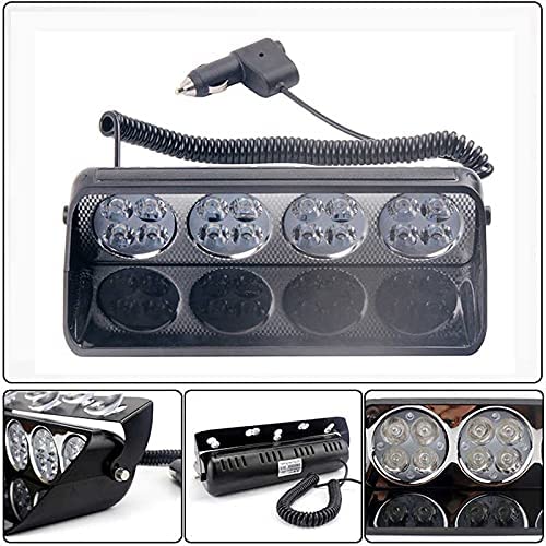 Automaze 16 LED Flasher Strobe Light with Flashing Modes, Police Car Emergency Light | for Police Car | (Red Blue)|B09DPV77DZ
