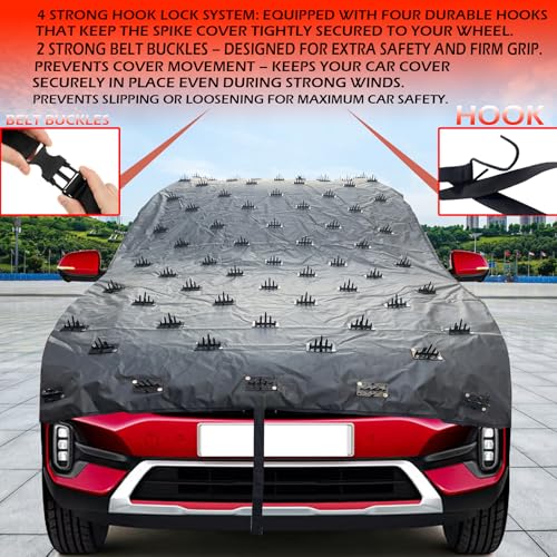 Car Protection Cover from Dogs, Pets and Animal Complete Protection Dog Protection Car Cover for Both roof and Bonnet Attach Full Car Protection (14ft)|B0F487FLP9