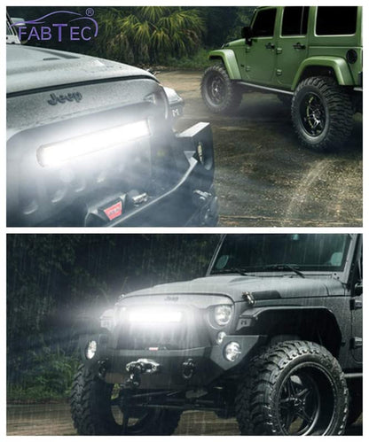 FABTEC Car LED Focus High Power LED Bar Light Spot + Flood Beam CREE LED Fog Light Beam Light Off-Roading for All Cars Bar light [96 LED 21 INCH]|B085NLB4CT