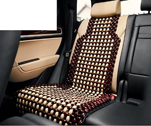 Q1 Beads Wooden Beads Acupressure Mat Car Seat Cover Cushion for All Cars & SUVs, XL, Coffee|B07Z3LF3JT