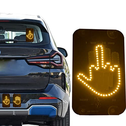 LED Middle Finger Sign for Car, Truck, Thank You Lights, Thumb Up Down Light, Cool Car Interior Light to Express Yourself, Cool Funny Car Accessories Gadgets|B0BG7L1MF1